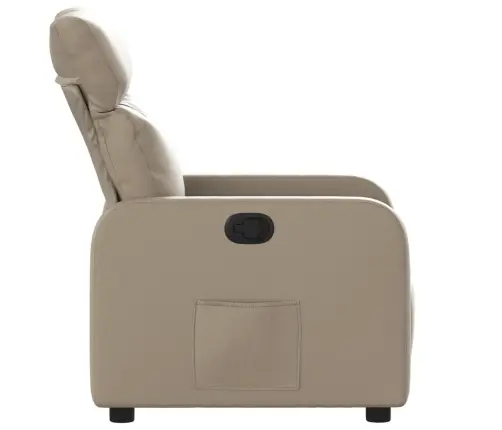 Atpūtas Krēsls, Atgāžams, Kapučīno Krāsas Mākslīgā Āda Vidaxl