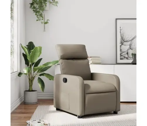 Atpūtas Krēsls, Atgāžams, Kapučīno Krāsas Mākslīgā Āda Vidaxl