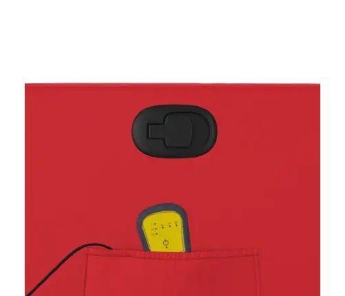 Atlošiamas Masažinis Krėslas, Raudonos Spalvos, Dirbtinė Oda Atlošiamas Masažinis Krėslas, Raudonos Spalvos, Dirbtinė Oda