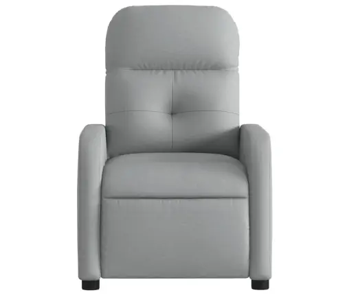 Atpūtas Krēsls, Atgāžams, Gaiši Pelēks Audums Vidaxl