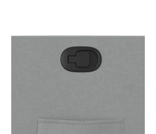 Atpūtas Krēsls, Atgāžams, Gaiši Pelēks Audums Vidaxl