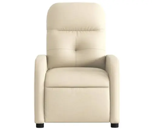 Atlošiamas Krėslas, Kreminės Spalvos, Audinys