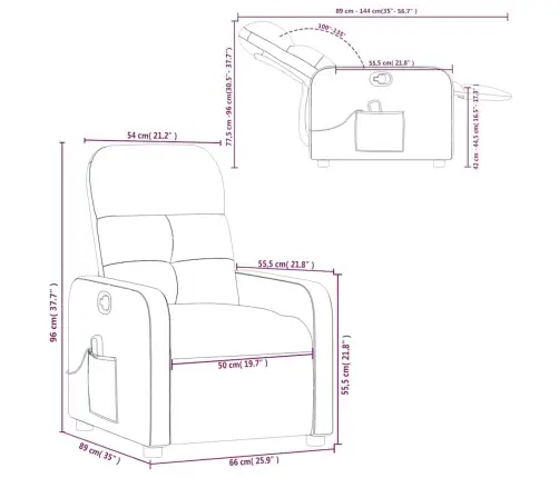 Massaažitool, Veinipunane, Kangas
