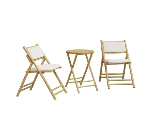 3-Osaline Kokkupandav Bistrookomplekt, Kreemjasvalged Padjad