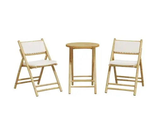 3-Osaline Kokkupandav Bistrookomplekt, Kreemjasvalged Padjad