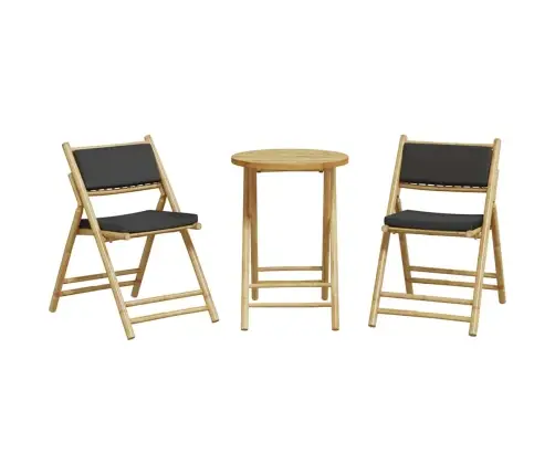 3-Osaline Kokkupandav Bistrookomplekt, Tumehallide Patjadega