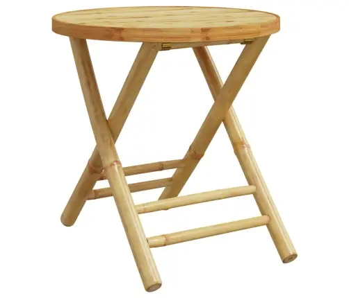 Saliekams Dārza Galds, Ø45X45 Cm, Bambuss Vidaxl