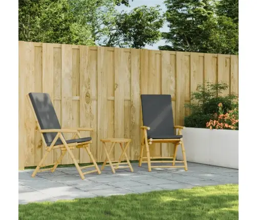 Saliekams Dārza Galds, Ø45X45 Cm, Bambuss Vidaxl