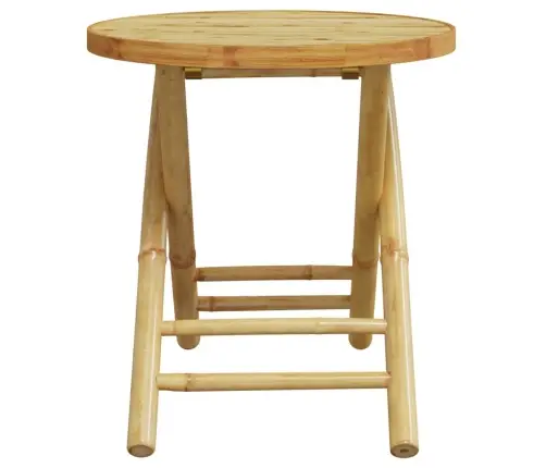 Saliekams Dārza Galds, Ø45X45 Cm, Bambuss Vidaxl