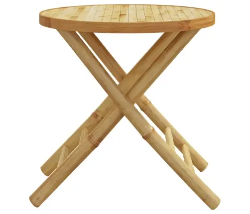 Saliekams Dārza Galds, Ø45X45 Cm, Bambuss Vidaxl