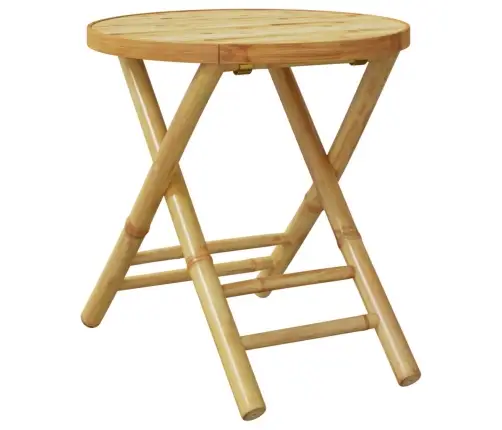 Saliekams Dārza Galds, Ø45X45 Cm, Bambuss Vidaxl