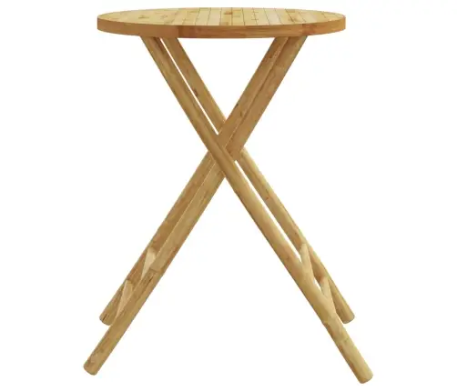 Saliekams Dārza Galds, Ø55X75 Cm, Bambuss Vidaxl