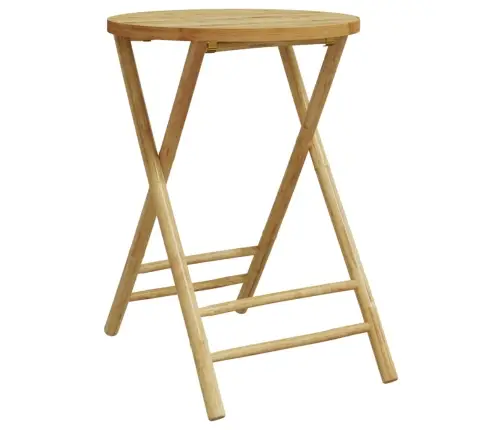 Saliekams Dārza Galds, Ø55X75 Cm, Bambuss Vidaxl