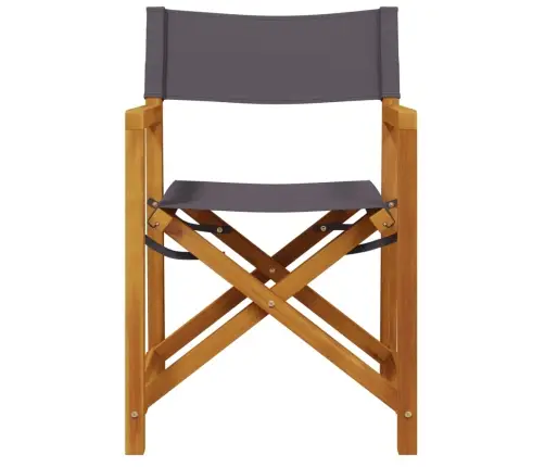 Saliekamie Direktora Krēsli, 2 Gab., Tumši Pelēks Audums Vidaxl