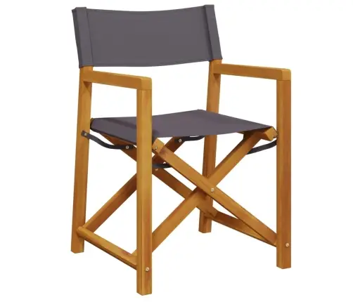 Saliekamie Direktora Krēsli, 2 Gab., Tumši Pelēks Audums Vidaxl