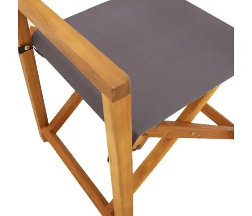 Saliekamie Direktora Krēsli, 2 Gab., Tumši Pelēks Audums Vidaxl