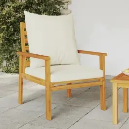 Sodo Krėslai Su Pagalvėlėmis, 2Vnt., Akacijos Medienos Masyvas