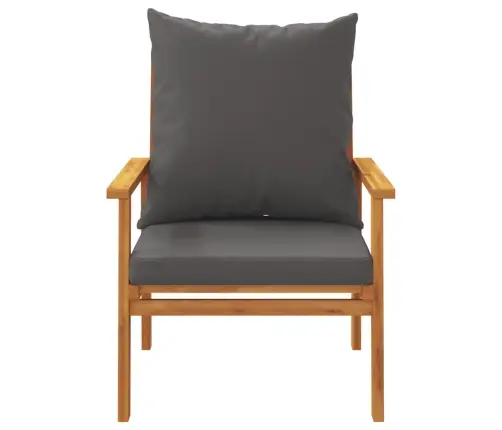 Sodo Krėslai Su Pagalvėlėmis, 2Vnt., Akacijos Medienos Masyvas