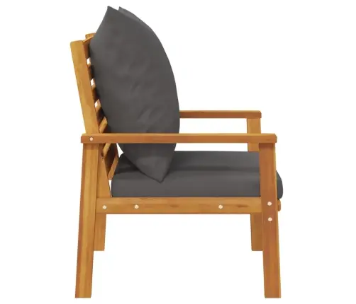 Sodo Krėslai Su Pagalvėlėmis, 2Vnt., Akacijos Medienos Masyvas