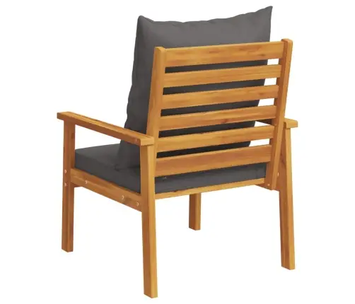 Sodo Krėslai Su Pagalvėlėmis, 2Vnt., Akacijos Medienos Masyvas