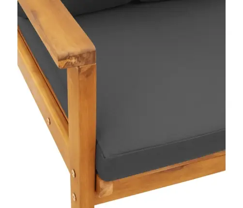 Sodo Krėslai Su Pagalvėlėmis, 2Vnt., Akacijos Medienos Masyvas