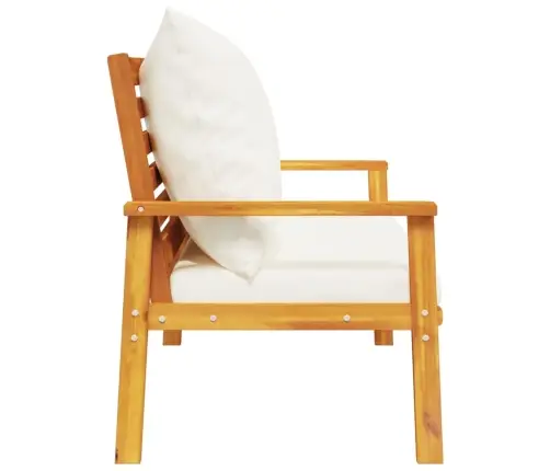 Sodo Sofa-Suoliukas Su Pagalvėlėmis, 120cm Akacijos Masyvas