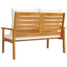 Sodo Sofa-Suoliukas Su Pagalvėlėmis, 120cm Akacijos Masyvas