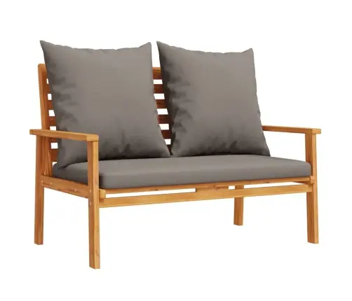 Sodo Sofa-Suoliukas Su Pagalvėlėmis, 120cm Akacijos Masyvas