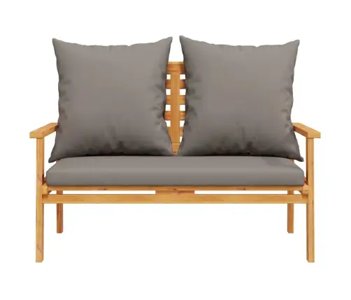 3-Daļīgs Dārza Mēbeļu Komplekts Ar Matračiem, Akācijas Koks Vidaxl