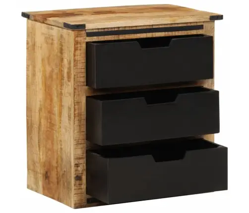 Šoninė Spintelė Su 3 Stalčiais, 55X35X60cm Mango Masyvas Šoninė Spintelė Su 3 Stalčiais, 55X35X60cm Mango Masyvas