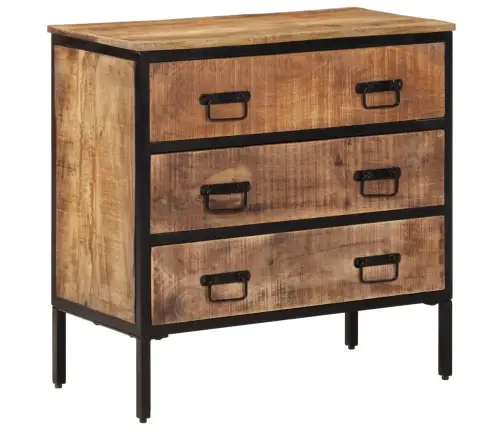 Kumode, 70X35X70 Cm, Neapstrādāts Mango Masīvkoks Vidaxl