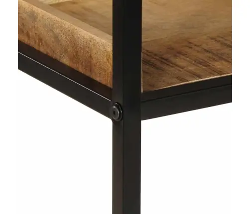 Grāmatu Plaukts 70X35X110 Cm Cieta Koka Raupjas Mango Vidaxl