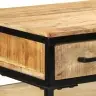 Galds 100X50X75 Cm Cietā Koka Raunds Mango Vidaxl