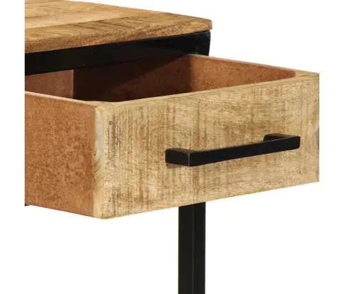 Galds 100X50X75 Cm Cietā Koka Raunds Mango Vidaxl
