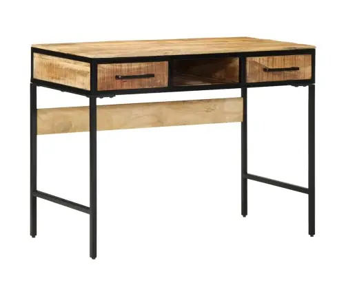 Galds 100X50X75 Cm Cietā Koka Raunds Mango Vidaxl