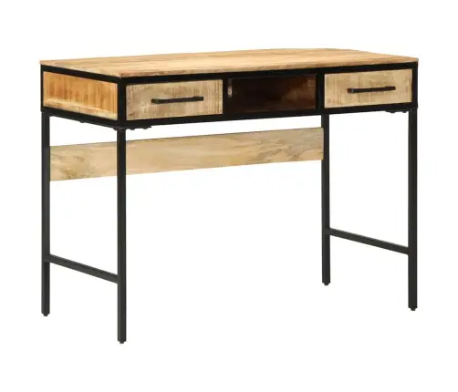 Galds 100X50X75 Cm Cietā Koka Raunds Mango Vidaxl