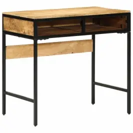Rašomasis Stalas Ruda 80 X 50 X 75 Cm Mango Medienos Masyvas