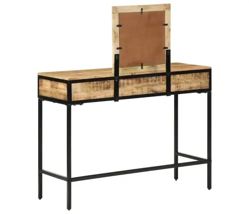 Makiažo Stalas Ruda 100 X 40 X 120 Cm Mango Medienos Masyvas