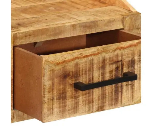 Gultas Skapītis 40X30X30 Cm Cieta Koka Rugā Mango Vidaxl