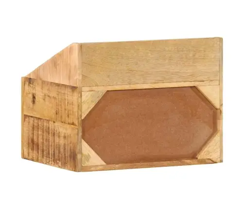 Gultas Skapītis 40X30X30 Cm Cieta Koka Rugā Mango Vidaxl