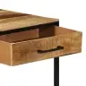Konsolē Galda 100X55X75 Cm Masīvkoka Mango Vidaxl