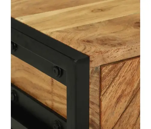 Naktsgaldiņš 40X35X50 Cm No Akācijas Masīvkoka Vidaxl