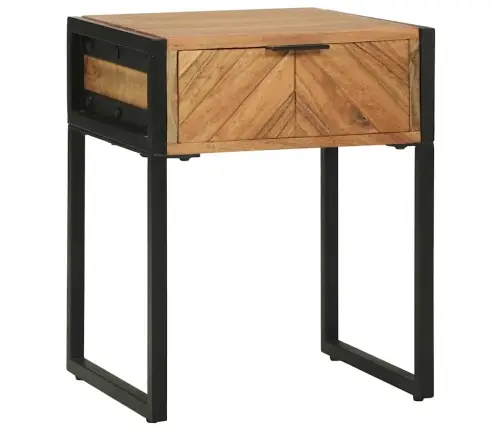 Naktsgaldiņš 40X35X50 Cm No Akācijas Masīvkoka Vidaxl