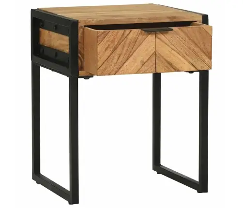 Naktsgaldiņš 40X35X50 Cm No Akācijas Masīvkoka Vidaxl