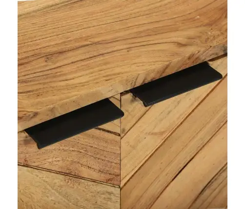 Komoda Ruda 70 X 35 X 75 Cm Akacijos Medienos Masyvas