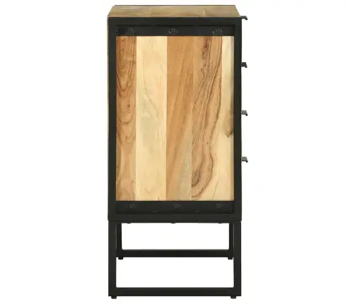 Komoda Ruda 50 X 35 X 75 Cm Akacijos Medienos Masyvas