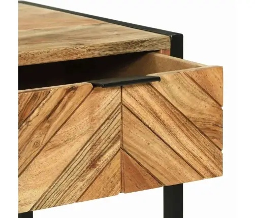 Pastaiga Galds Ar Spoguli 100X40X120 Cm Cietā Koka Akācija Vidaxl