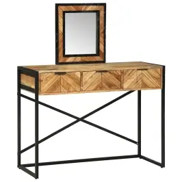 Dressing Galds Brūna 100 X 40 X 120 Cm Akācijas Masīvkoks Vidaxl