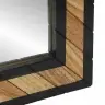 Veidrodis Juoda Ir Ruda 90 X 2 X 50 Cm Solu Medžio Acacija