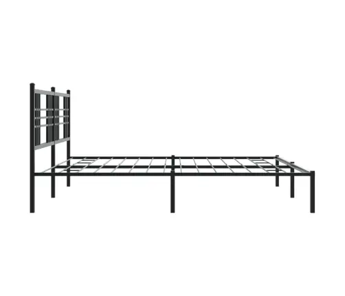 Gultas Rāmis Ar Galvgali, Melns Metāls, 200X200 Cm Vidaxl Gultas Rāmis Ar Galvgali, Melns Metāls, 200X200 Cm Vidaxl